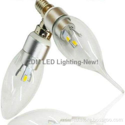 dimmable smd led candle lamp e14